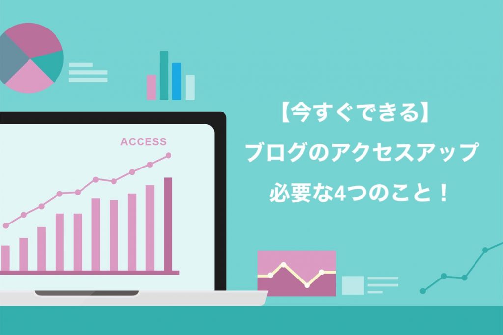 ブログをアクセスアップする4つの方法
