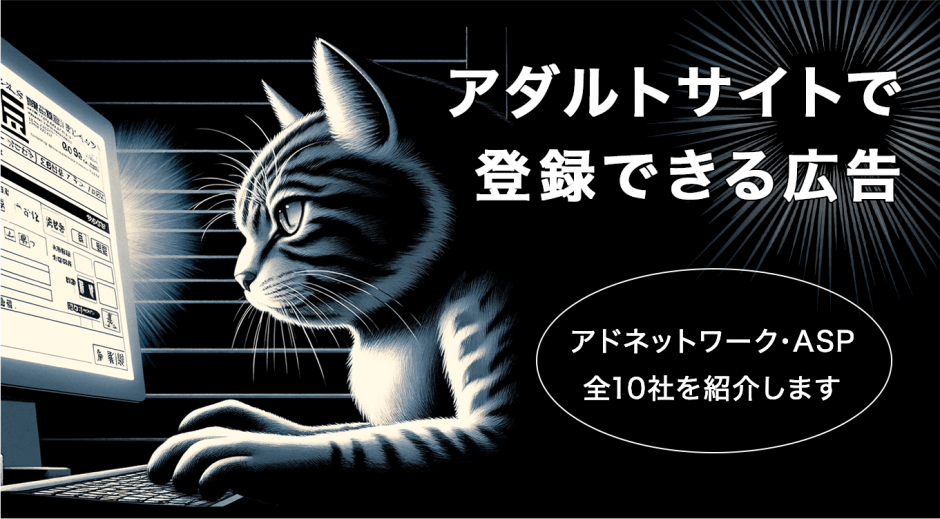 アダルトサイトで登録できる広告　アドネットワーク・ASP全10社を紹介します