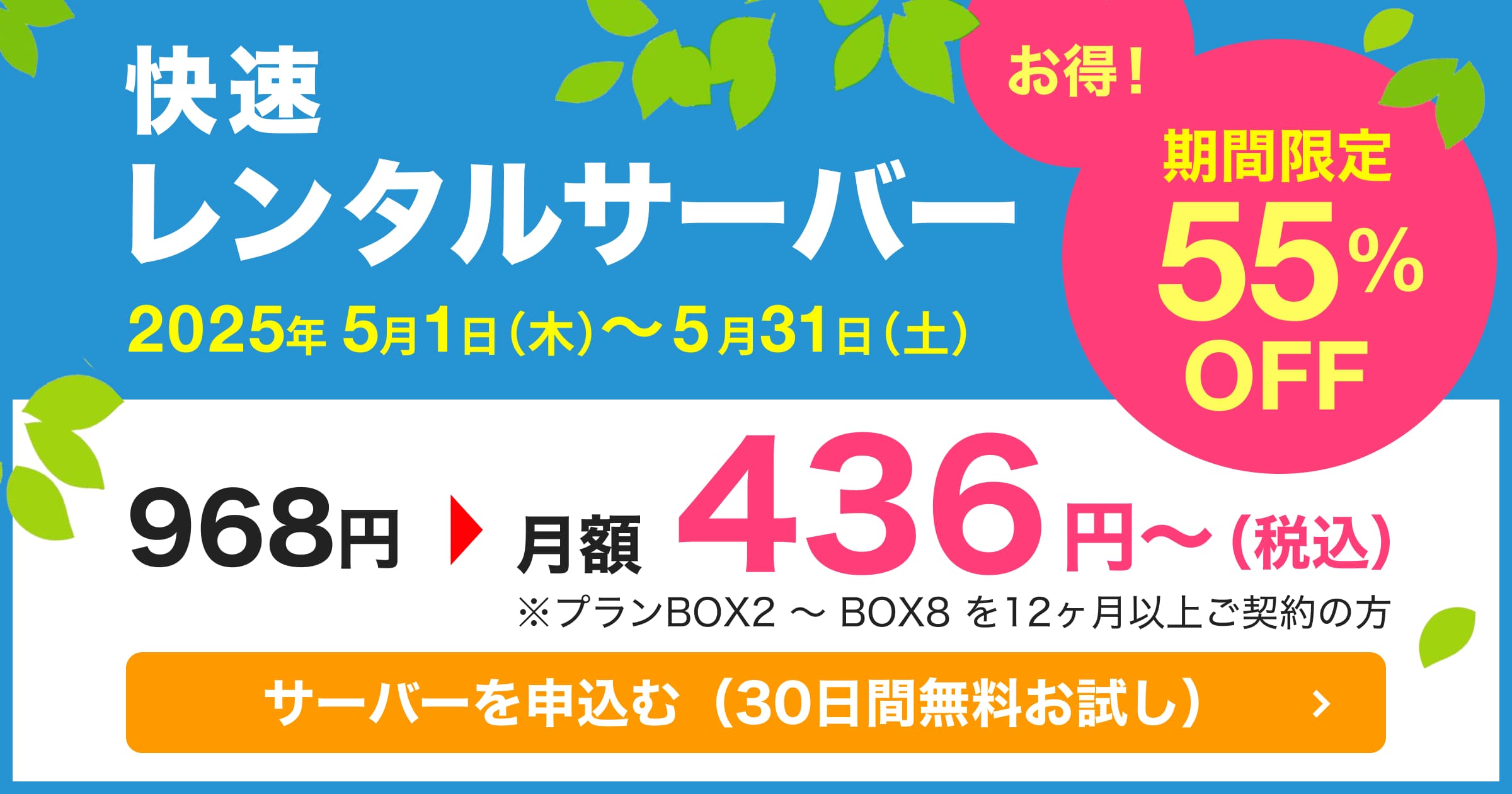 快速レンタルサーバー