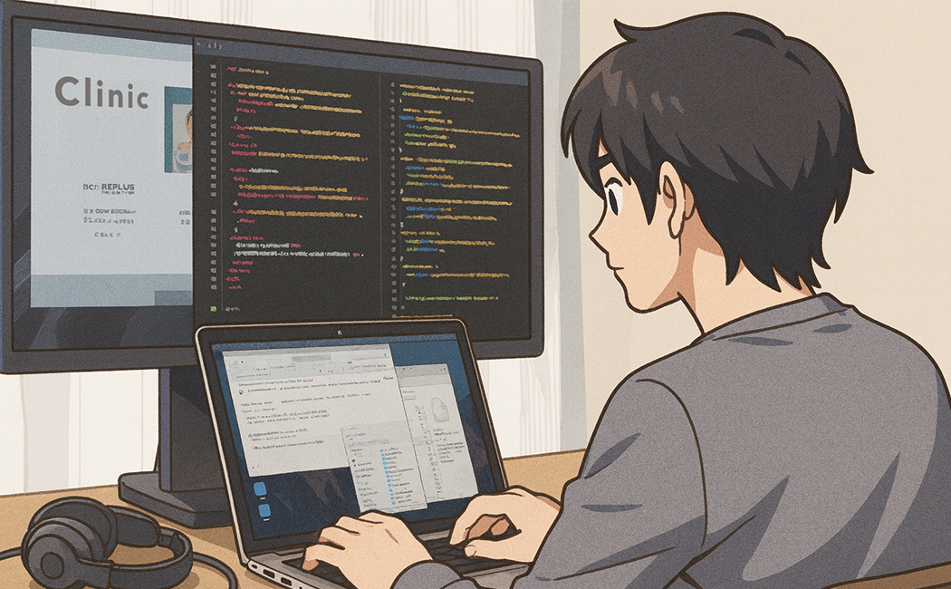 インタビュー記事のイラスト画像